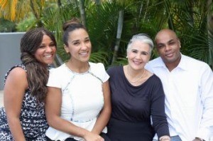 Today with her children